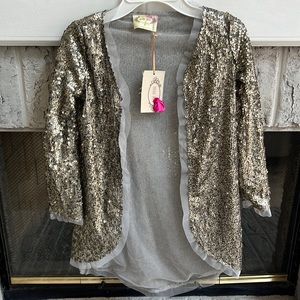 Joyfolie sparkle graphic tee sz 7